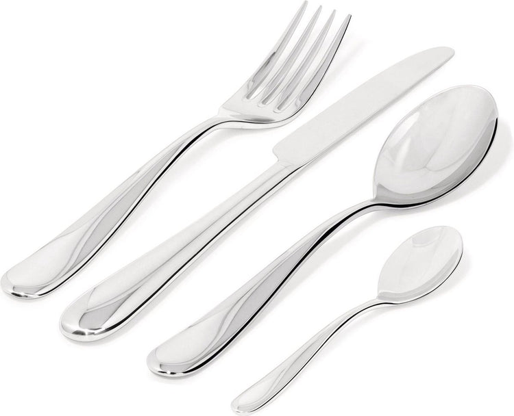 Alessi Nuovo Milano Besteckset – Monoblock – Edelstahl – 24-teilig – 6 Personen