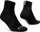 Gripgrab – leichte SL Short Performance Sommer-Radsocken 1 Paar Coolmax-Radsocken Low Cut – Schwarz – Unisex – Größe L (44-47)