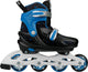 Nijdam Inlineskates - verstellbar - Kinder - Schwarz Blau - Größe 29-32
