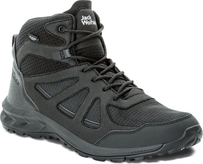 Jack Wolfskin Woodland 2 Texapore Mid M Herren-Wanderstiefel – Schwarz – Größe 41