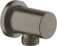 Grohe rain shower connection bend round - brushed hard graphite (matte anthracite)