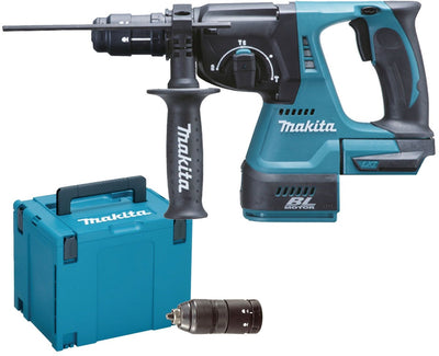 Makita mr243zj 18 Volt Kombihammer | sds-plus | mit auswechselbarem Bohrkopf | ohne Batterien und Ladegerät -MR243zj