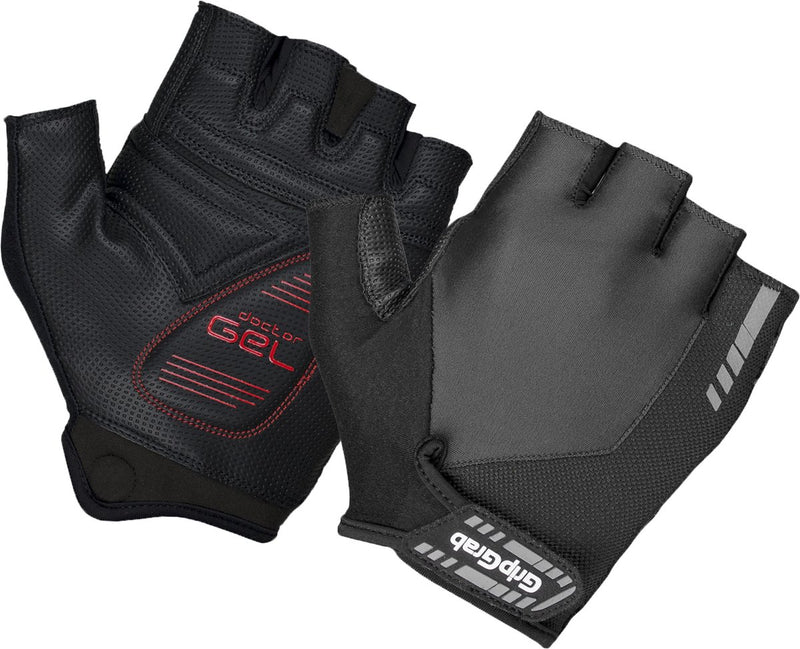 Gripgrab – Progel gepolsterte Sommer-Radhandschuhe mit kurzen Fingern – Schwarz – Unisex – Größe XS