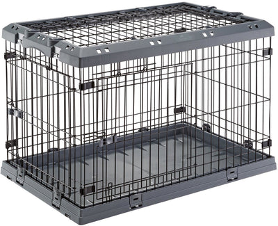 Ferplast Superior Hundebox grau – Bank – 92 x 58 x 62 cm