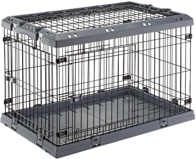 Ferplast Superior Hundebox grau – Bank – 92 x 58 x 62 cm