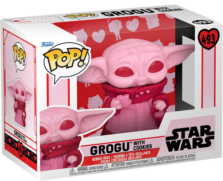 Disney Funko Star Wars – Valentins-Pop! Star Wars Grogu 9 cm Sammelfigur – mehrfarbig