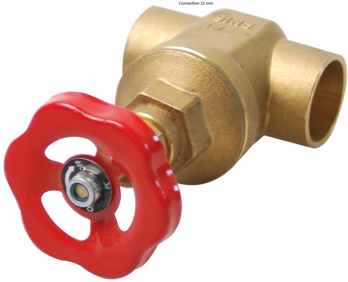 Kirchhoff Messing-Hülsenschieber – 15 mm – PN16