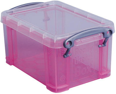 Wirklich nützliche Box 0 | 7 Liter | transparentes Rosa