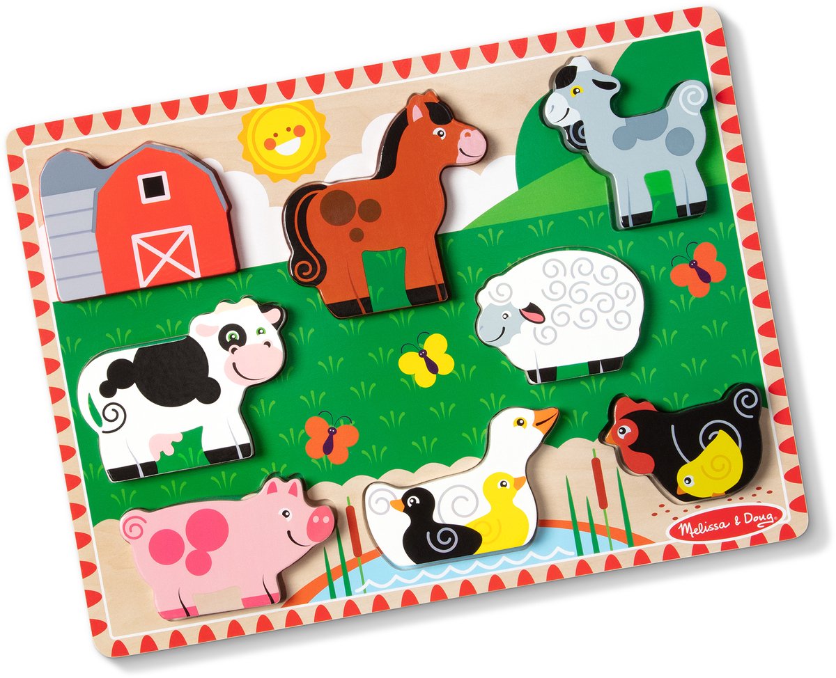 Melissa Doug – Holzpuzzle – Bauernhof