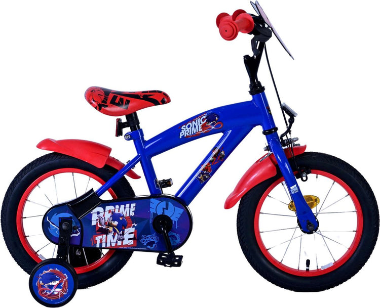 Sonic Prime Prime Children's Bike Boys 14 Zoll blau rot