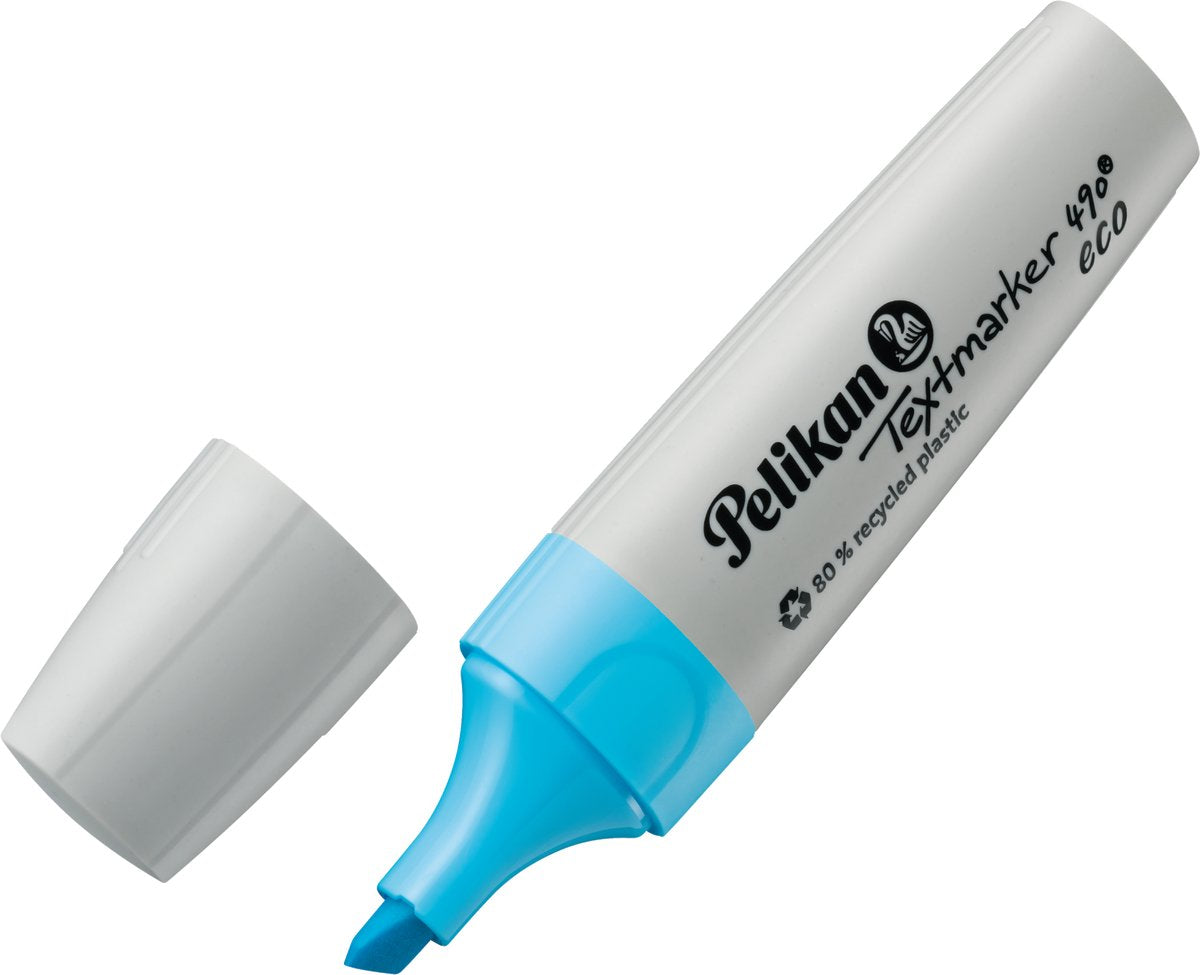 Pelikan Textmarker 490 – Öko-Textmarker – Blau – 10 Stück