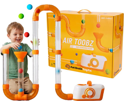 Tomy Air Toobz Set – Bauen Sie einen Röhrenparcours und spielen Sie mit Luftkraft – endlose Baumöglichkeiten