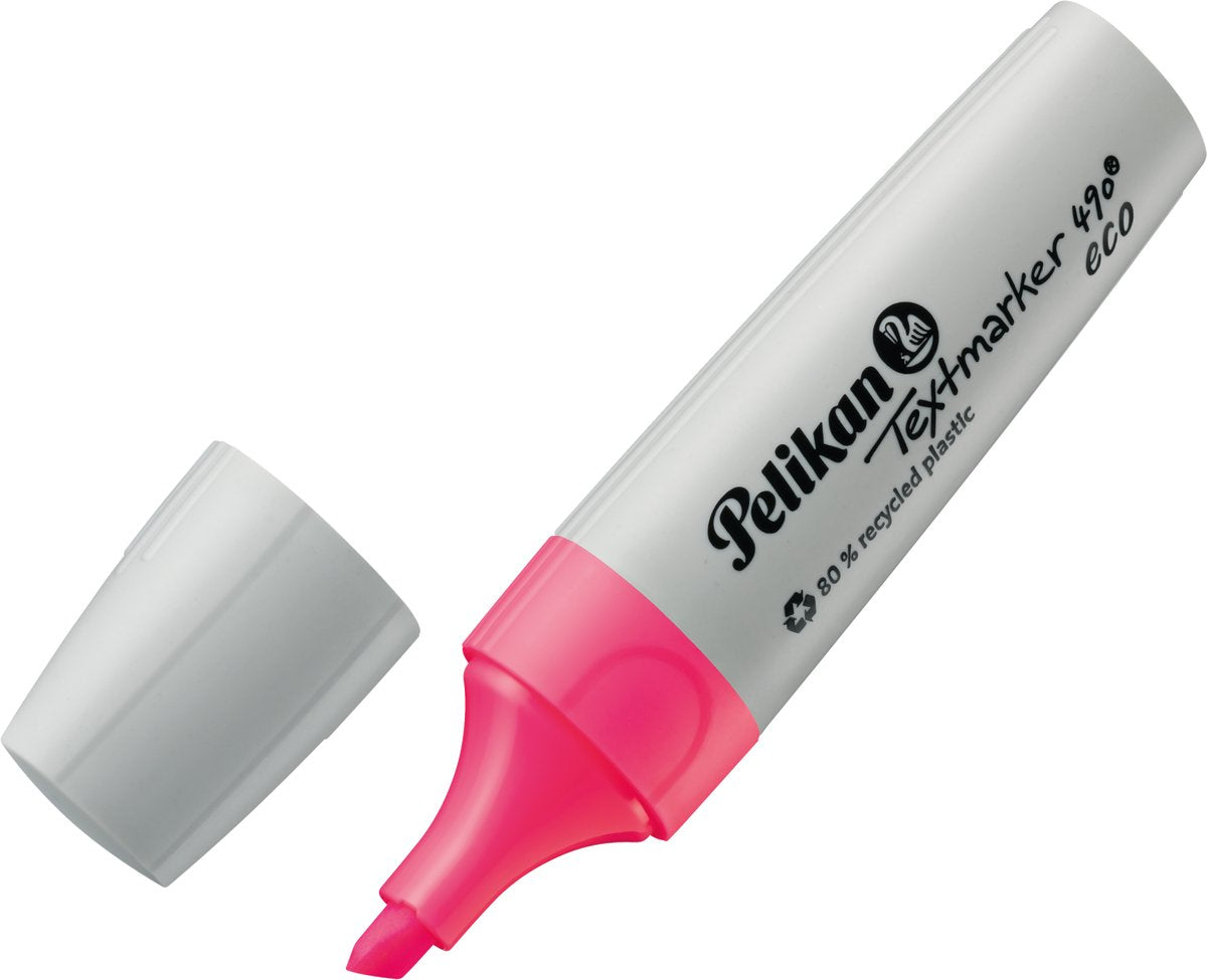Pelikan Textmarker 490 – Öko-Textmarker – Pink – 10 Stück