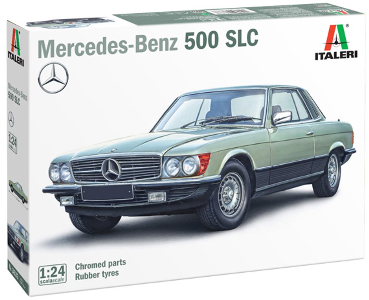 Italeri Modellbausatzauto – 3633 Mercedes-Benz 500 SLC Auto aus Kunststoff – 1:24 – Modellbau