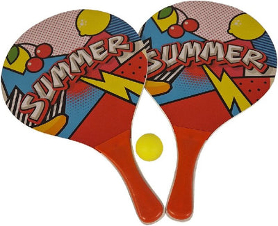 Sommerliches Beachball-Set mit Graffiti