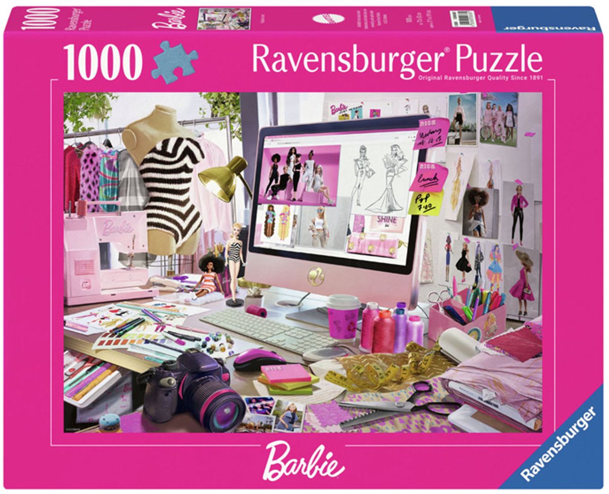 Ravensburger Jigsaw Puzzle Barbie, Mode -Ikone, 1000st.
