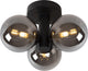 Lucide Trudy - Deckenleuchte (Deckenleuchte) Badezimmer - ø 28 cm - 3xG9 - IP44 - Schwarz