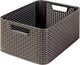 Curver - Style Basket M - Aufbewahrungskorb - Dunkelbraun