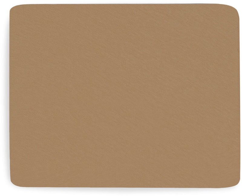 Jollein – Baby-Spannbetttuch Jersey (Keks) – Baumwolle – Spannbettlaken für Kinderbett – 75 x 95 cm
