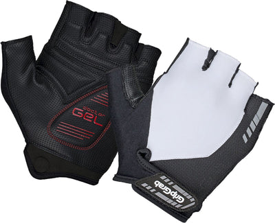 Gripgrab - Progel gepolsterte Kurzfinger-Sommer-Fahrradhandschuhe Fahrradhandschuhe mit Polsterung - Weiß - Unisex - Größe XXL