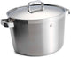 Konische BK-Kochpfanne 24 cm – 6 l – ohne PFAS-freie Antihaftbeschichtung – Induktionskochpfanne – Keramikpfanne – ofenfest bis 230 °C – Kaltgriff – Silber