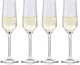 Alpina Sektgläser 22cl – Sektgläser-Set 4-teilig – auch als Cava- und Prosecco-Gläser geeignet – Sektgläser – spülmaschinenfestes Glas-Set