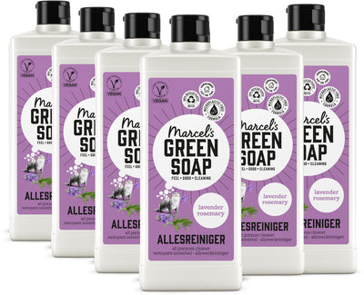 Marcel's grüner Seifen-Allzweckreiniger – Lavendel-Rosmarin – 6 x 750 ml