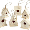 Kreativfirma Vogelhuis Wood 7cm, 6st.