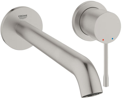 Grohe Essence neue Wand-Einbau-Waschtischarmatur – Unterputz-Einheit – ohne Unterputz-Einheit – langer Auslauf – Supersteel – wassersparend