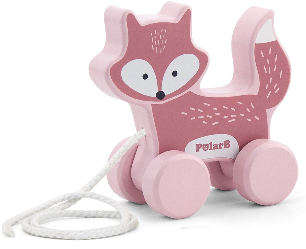 Polarfuchs Holzziehfigur 44002