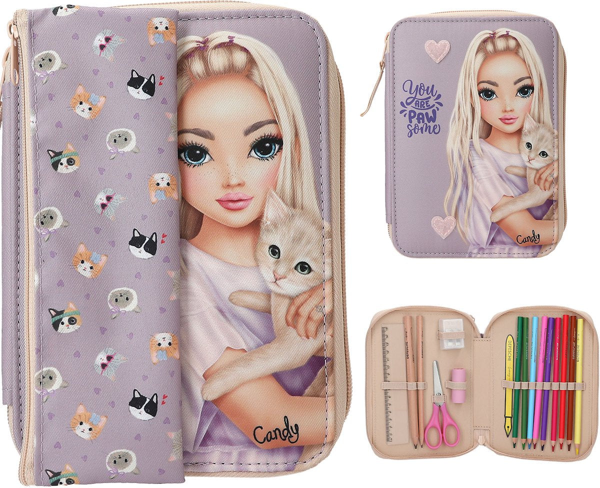 Depesche – Topmodel Basic Duo Federmäppchen – Kitty und Doggy