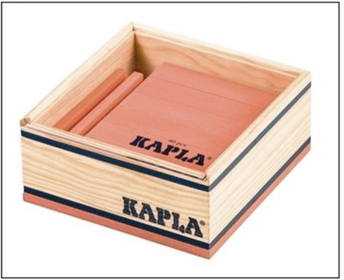 Kapla - Farbe - Konstruktionsspielzeug - Orange - 40 Bretter