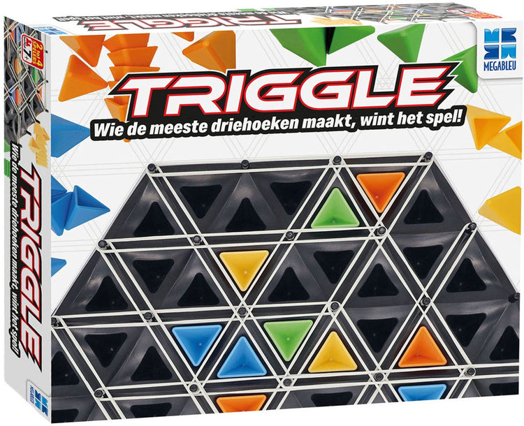 Megableu – Triggle – strategisches und herausforderndes Spiel – ab 7 Jahren – Erwachsene und Kinder – 2 bis 4 Spieler