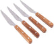 Gimex - Naturlinie - Messerset - Holz - Edelstahl - 4-teilig