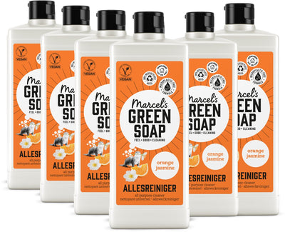 Marcel's grüner Seifen-Allzweckreiniger – Orangenjasmin – 6 x 750 ml