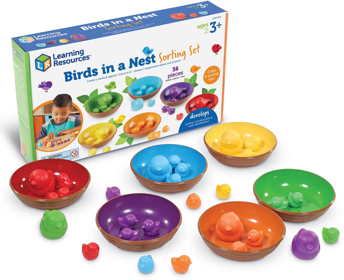 Lernressourcen Sortierset „Vögel im Nest“ – 3+