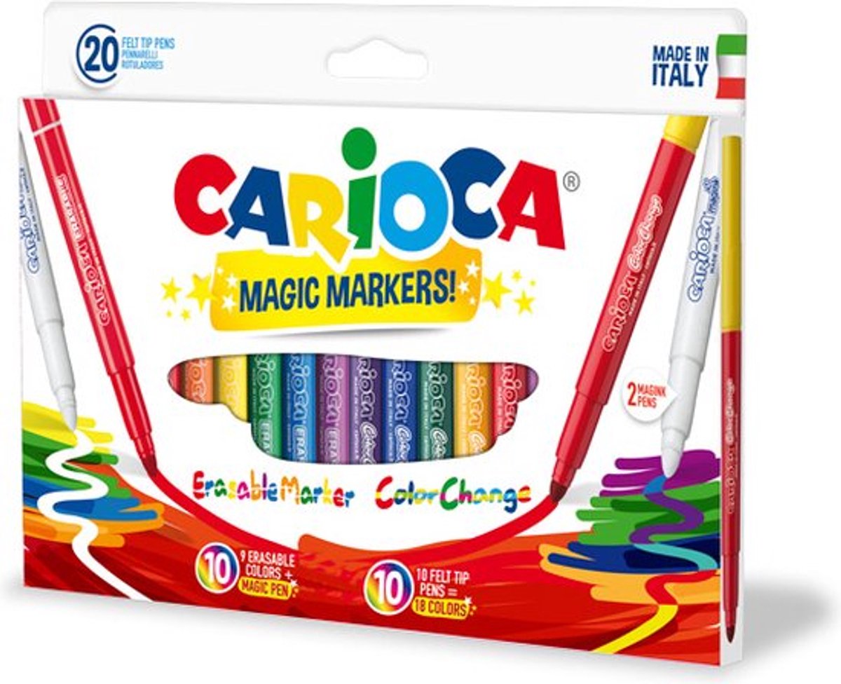 Carioca Magic Markers Filzstift extra kräftig mehrfarbig 20 Stück(e)