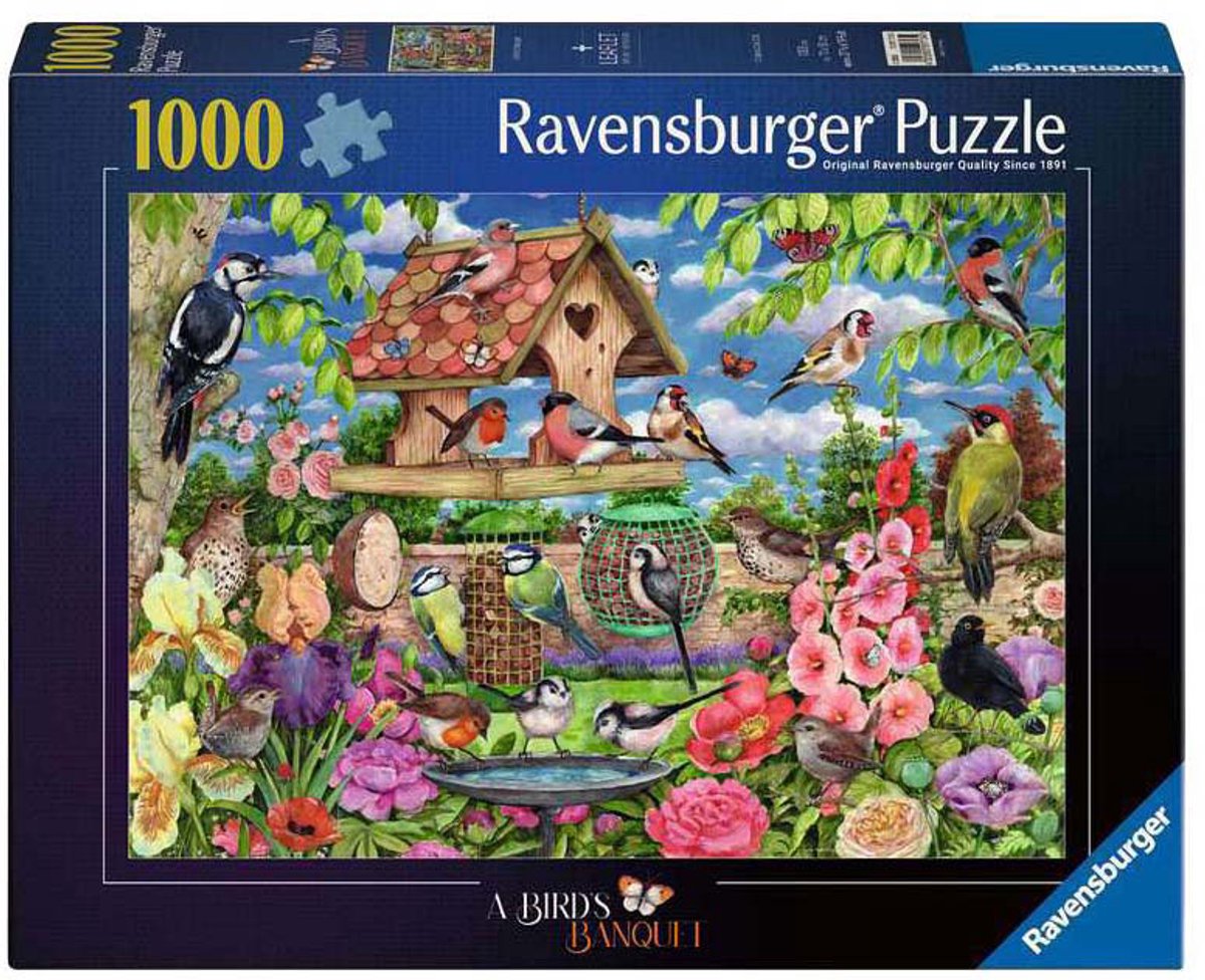 Ravensburger Puzzle Vogelhäuschen - 1000 Teile.
