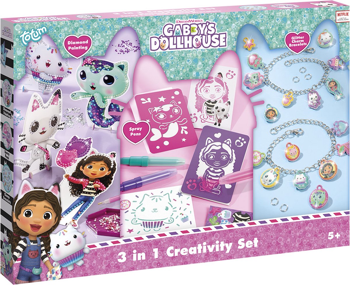 Gabbys Poppenhuis - 3in1 Kreativitätshandwerk Set