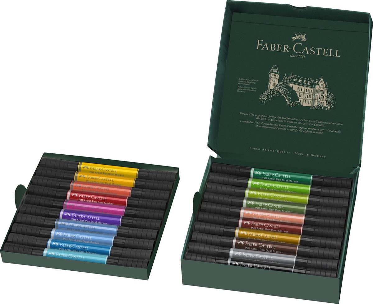 Faber-Castell Zeichenstift – Pitt Artist Pen – Duo Marker – 20 Stück – FC-162020