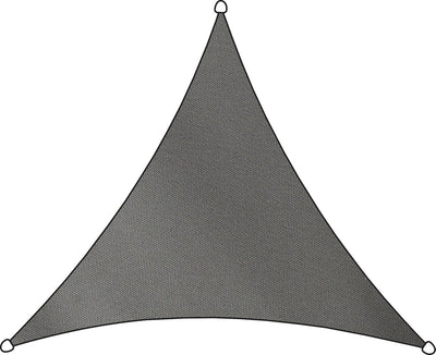 Livin' Outdoor Livn Shade Tuch Como Polyester Dreieck 5 m Anthrazit – 100 % UV-Schutz – Tuchstärke: 160 g m2 – inklusive Befestigungsschnur und 5 mm dicken Edelstahl-Befestigungsringen