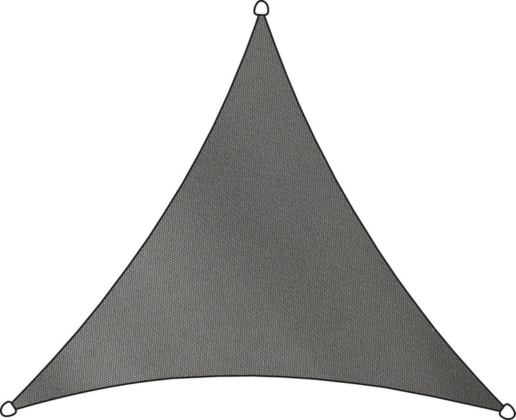 Livin' Outdoor Livn Shade Tuch Como Polyester Dreieck 5 m Anthrazit – 100 % UV-Schutz – Tuchstärke: 160 g m2 – inklusive Befestigungsschnur und 5 mm dicken Edelstahl-Befestigungsringen