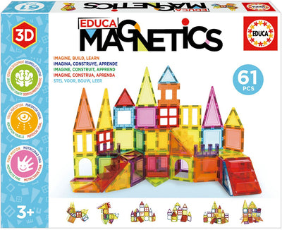Educa - Magnetics - Magnetfliesen - Magnetplatten - Magnetfliesen - 61 Stück