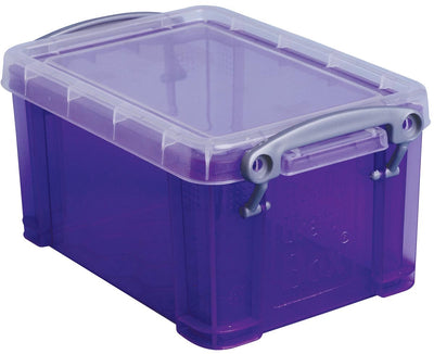 Wirklich nützliche Box 0 | 7 Liter | transparentes Lila
