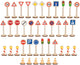 Goki Holz-Verkehrsschild-Set – 40-teilig.