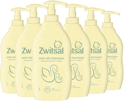 Zwitsal - Shampoo - Anti-Tangle - Baby - 6 x 400 ml