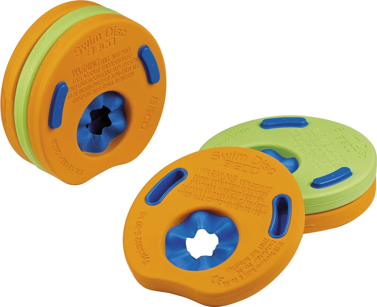 Beco swimdisc Schwimmscheiben für Kinder – bis 30 kg – Orange – Set à 6 Stück