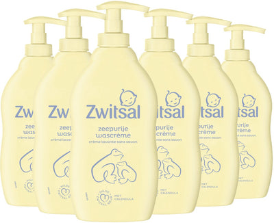 Zwitsal – seifenfreie Waschcreme – Baby – 6 x 400 ml