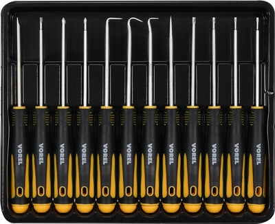 Vorel Präzisions-Schraubendreher-Set mit 12 Haken – 12-teilig