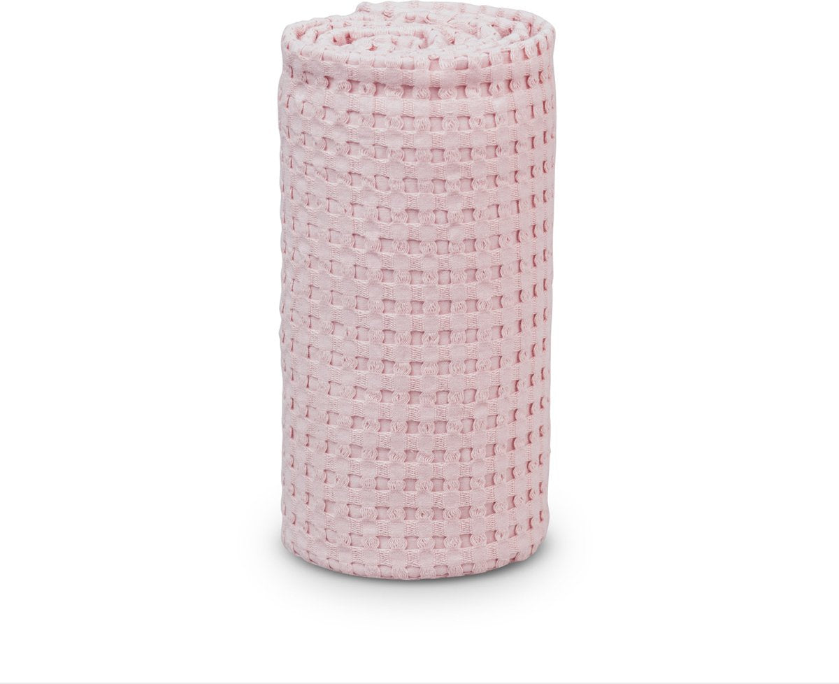 Lulujo - Waffeldecke - 100x80 cm - rosa